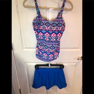 Beach Diva tankini, EUC